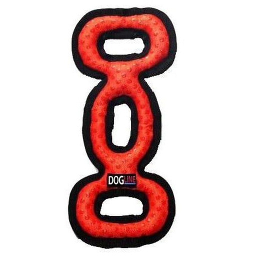 [T3102-4] DOGLINE GRIP N BITE TUGGER ORANGE