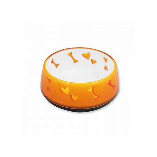 [5731] AFP DOG LOVE BOWL ORANGE LARGE