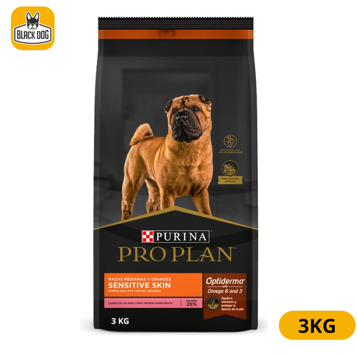 [387-1631] PRO PLAN SENSITIVE OPTIDERMA6X3Kg