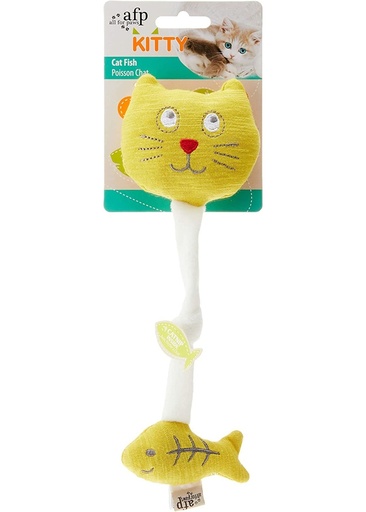 [2728] AFP CAT TOY YELLOW FISH