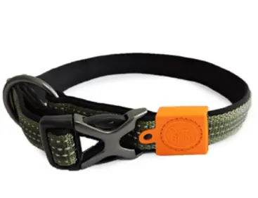 [7010-1] DOG COLLAR - OLIVE GREEN-S