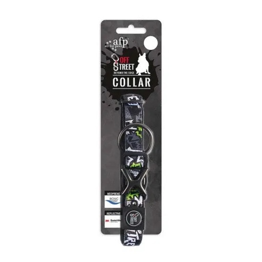 [7032] DOG COLLAR - GRAFFITI-L