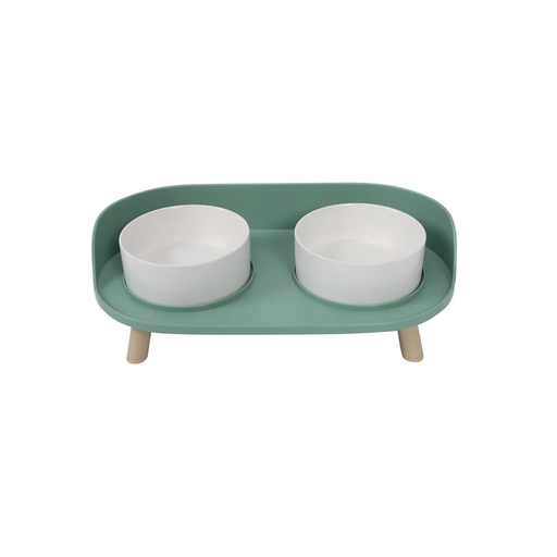 [10530299] ALTITUDE Double Raised Pet Bowl