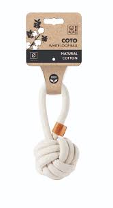 [10646701] COTO White Loop Ball 6.5 cm