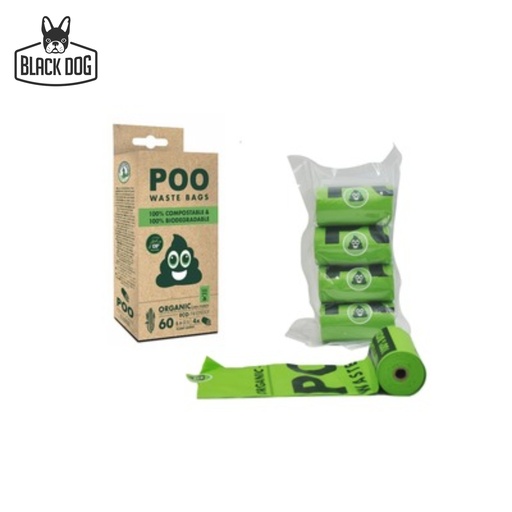 [10115908] Poo 100% Compostable & Biodegradable Dog Waste Bags (60 bags)