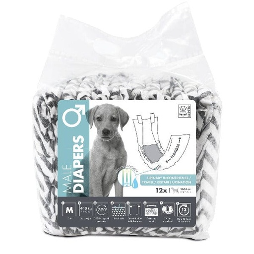 [10116299] DIAPERS - Male Dog - M