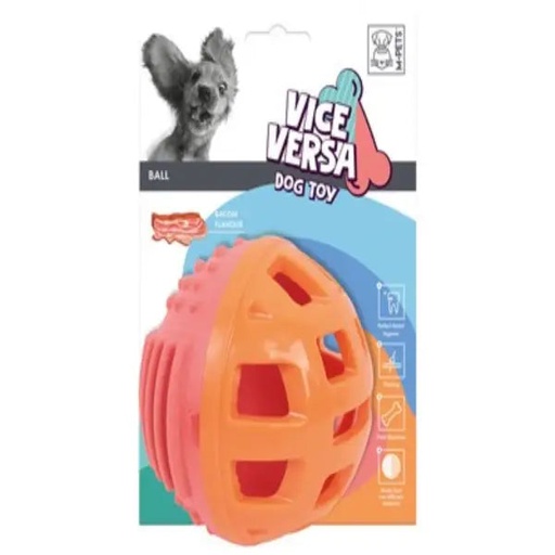 [10645899] Vice Versa Dog Toy Ball - Bacon scent