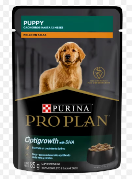 [387-1655] PP PUPPY DOG OPTIGROWTH POLLO EN SALSA  24X85G