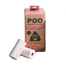[10170099] POO Dog Waste Bags (120 bags) - Rose Scented