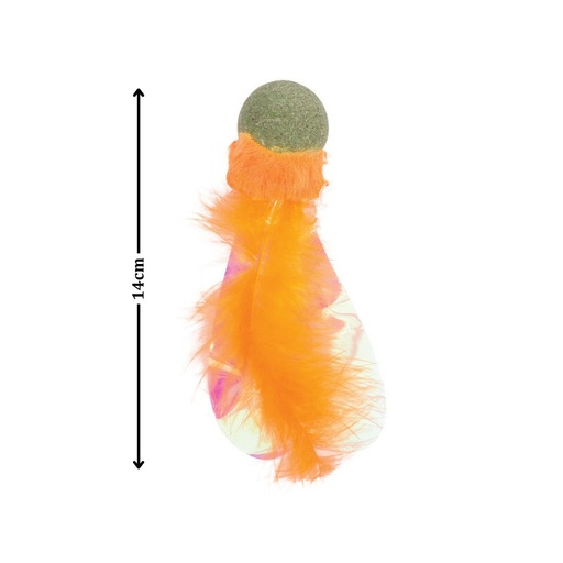 [20640599] CHARMY CATNIP TOY ORANGE