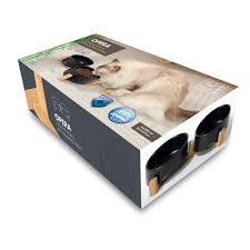 [10553899] OPERA Ceramic Bowls with Bamboo Stand 2x350 ml - Black