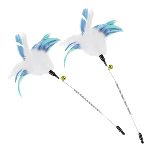 [3212] Interactives-Jumping Wand Spring Feather Refill-2 Pack