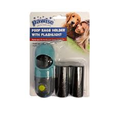 [11591] poop bag holder
 w/ flash light 
( 3 rolls x 15bags)