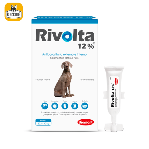 [RIVO12-2] RIVOLTA AZUL 20.1-40KG - 12%X0.25ML (SELAMECTINA 120ML)
