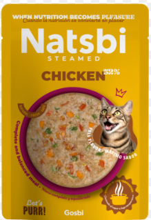 [72157] NATSBI CAT STEAMED CHICKEN 80G