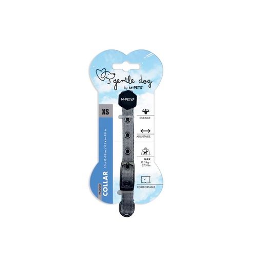 [10849599] GENTLE DOG Padded Collar S Blue