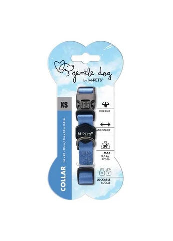 [10849699] GENTLE DOG Padded Collar M Blue