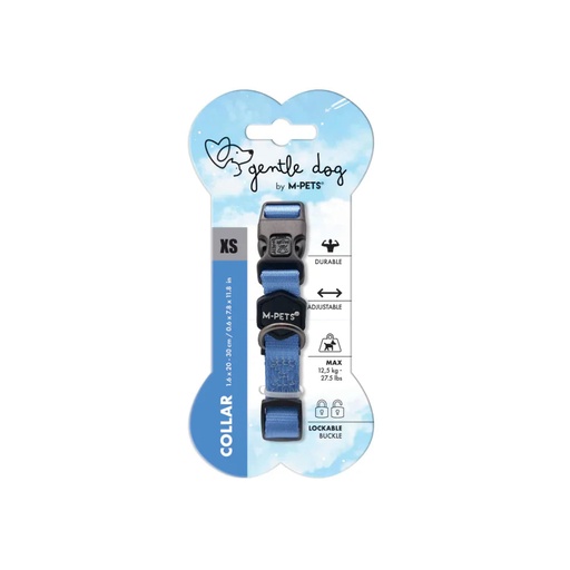 [10849799] GENTLE DOG Padded Collar L Blue