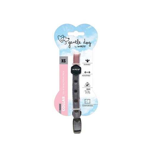 [10850199] GENTLE DOG Padded Collar L Pink