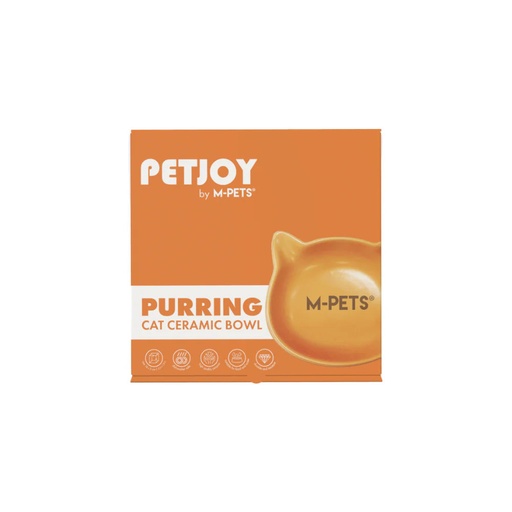 [20502499] PETJOY Purring Bowl - Orange 300ml