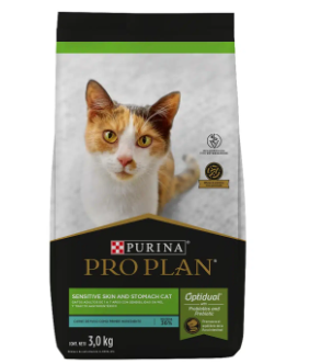 [387-1635] PRO PLAN CAT SENSITIVE SKIN & STOMACH 3KG