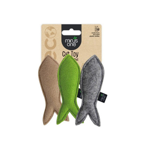 [37377] Felt Cat Toys - 3 Pack Fish
