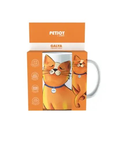 [60003899] PETJOY Mug Galya - Orange 350ml