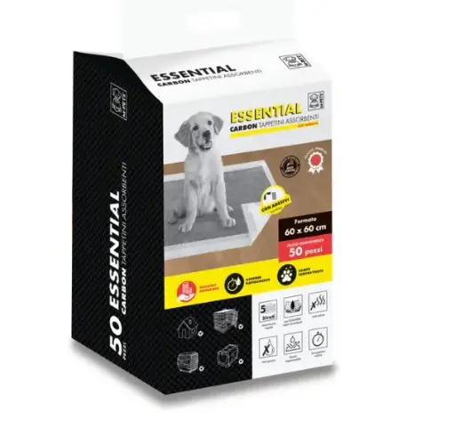 [10174599] ESSENTIAL Carbon Training Pads 60 x 60 cm - 50 pcs