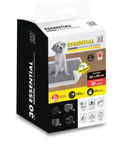 [10174699] ESSENTIAL Carbon Training Pads 60 x 90 cm - 30 pcs