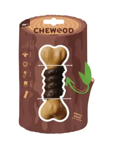 [10668499] CHEWOOD Dog toy Small Bone with rubber S