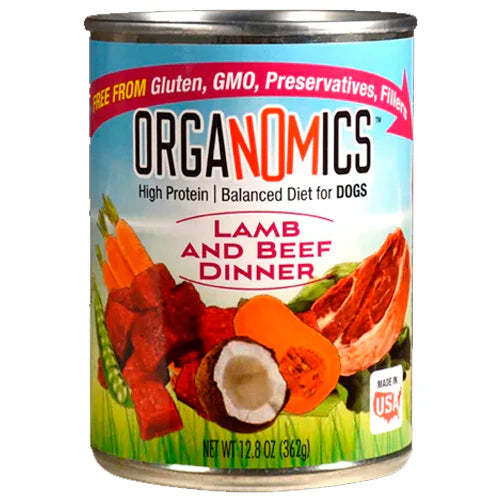 [OR13LB] ORGANOMICS LAMB & BEEF DINNER DOG 362G