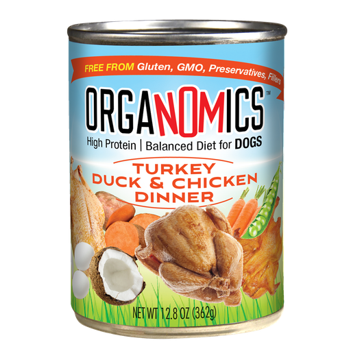 [OR13TD] ORGANOMICS TURKEY & DUCK DINNER DOG 362G