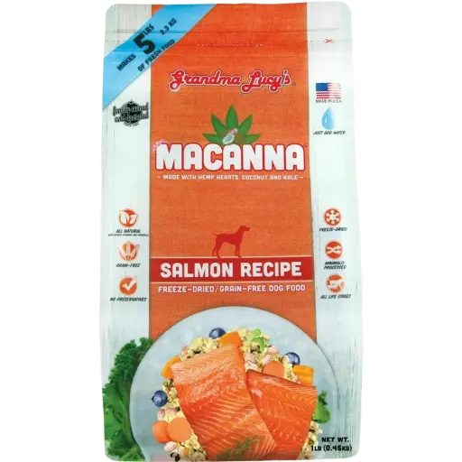 [C72125] GL MACANNA SALMON RECIPE DOG FOOD 1LB